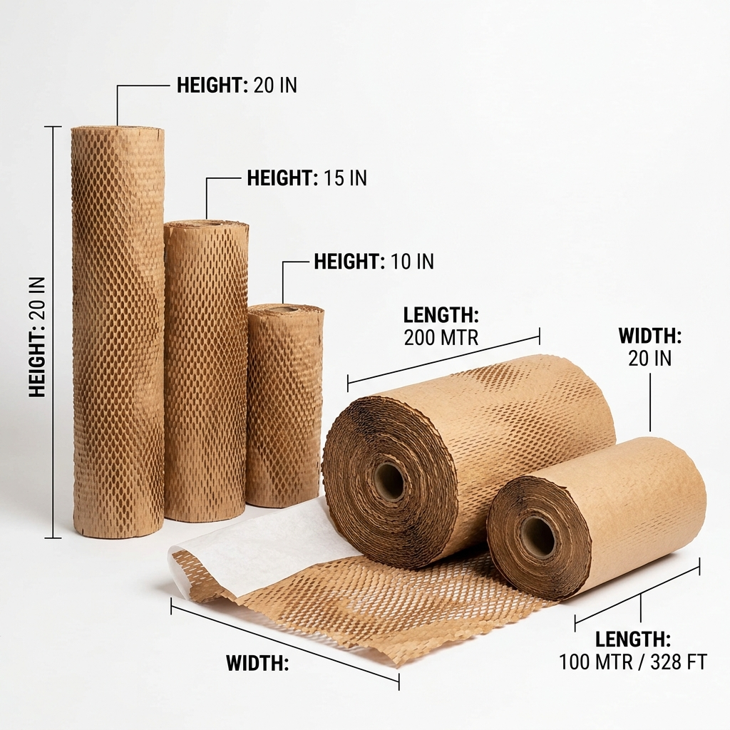 Paper Wrapping Rolls Specifications - J Square Pack